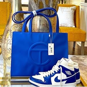 Authentic Royal Blue Telfar Shop Bag, brand new in org pkg with tags + dust bag!